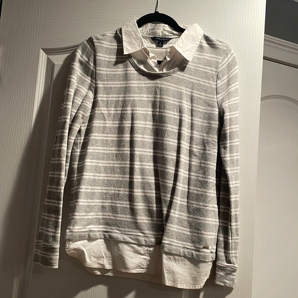 Layered look shirt